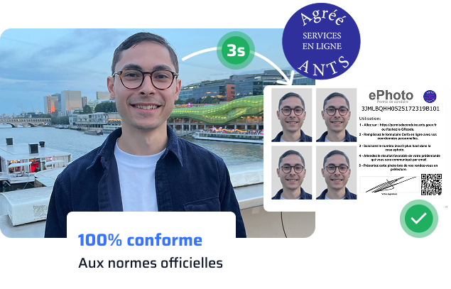 Transformation photo d'identité